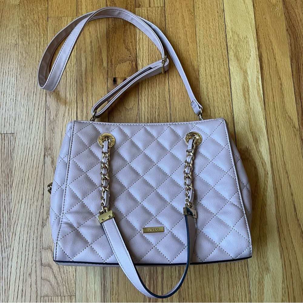 Light Pink Quilted Aldo Purse 💖